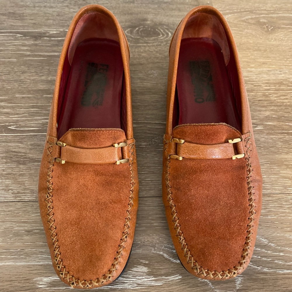 Salvatore Ferragamo Loafers Burnt Orange Size 6.5